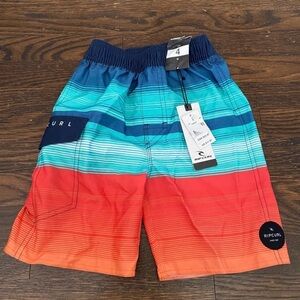 Rip curl boy swim trunks size 4